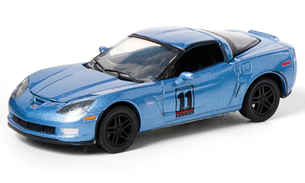 Chevrolet Corvette C6 1/64 Greenlight C6 blu 2011 modellino in miniatura