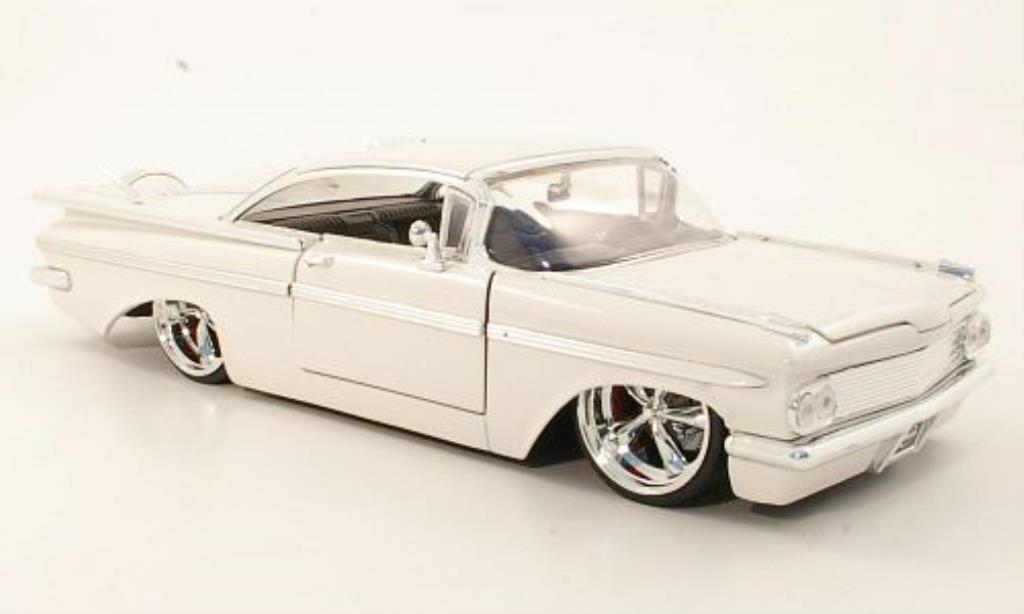 Chevrolet Impala 1/24 Jada Toys Tuning bianco 1959 modellino in miniatura