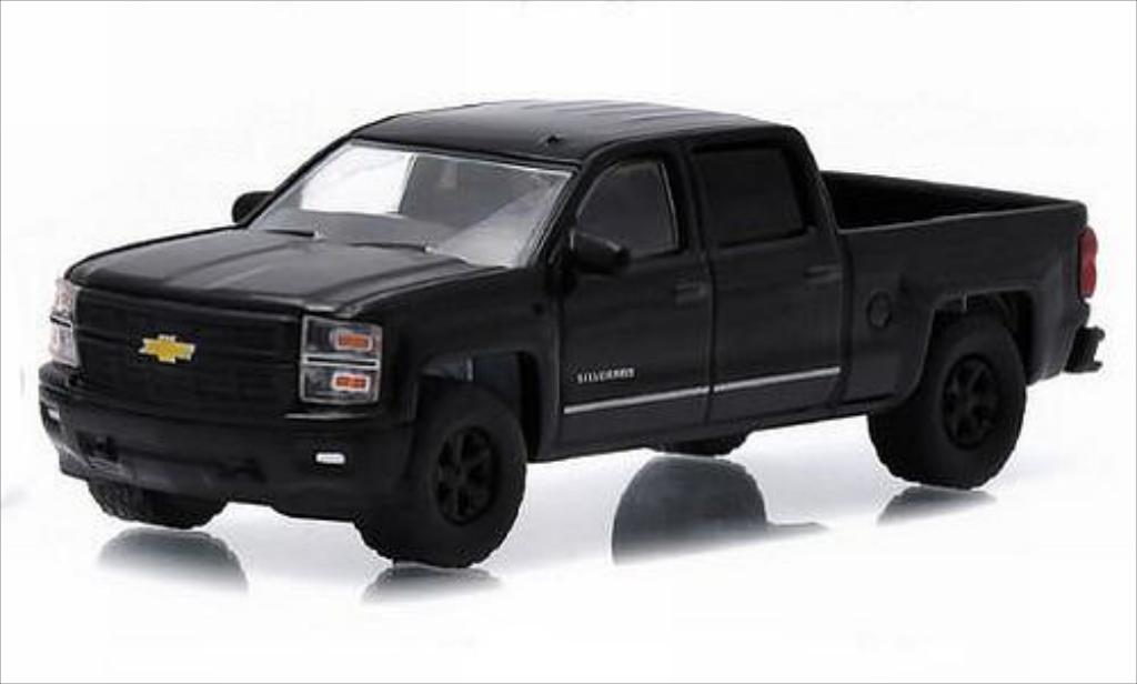 Chevrolet Silverado 1/64 Greenlight 1500 nero 2015 modellino in miniatura