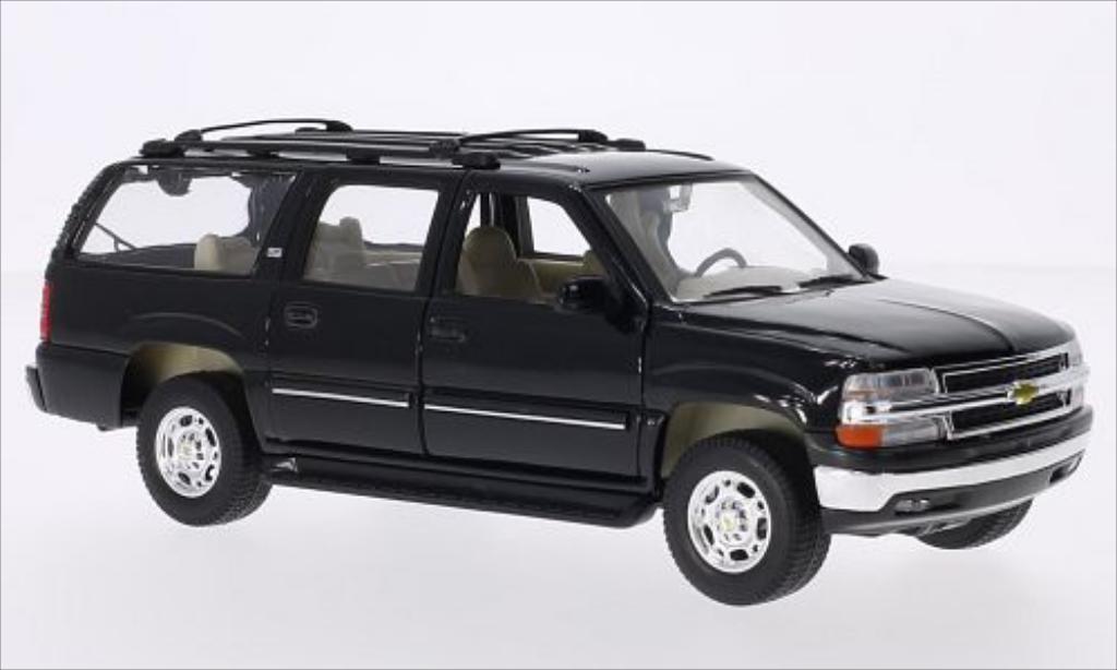 Chevrolet Suburban 1/24 Welly nero 2001 modellino in miniatura