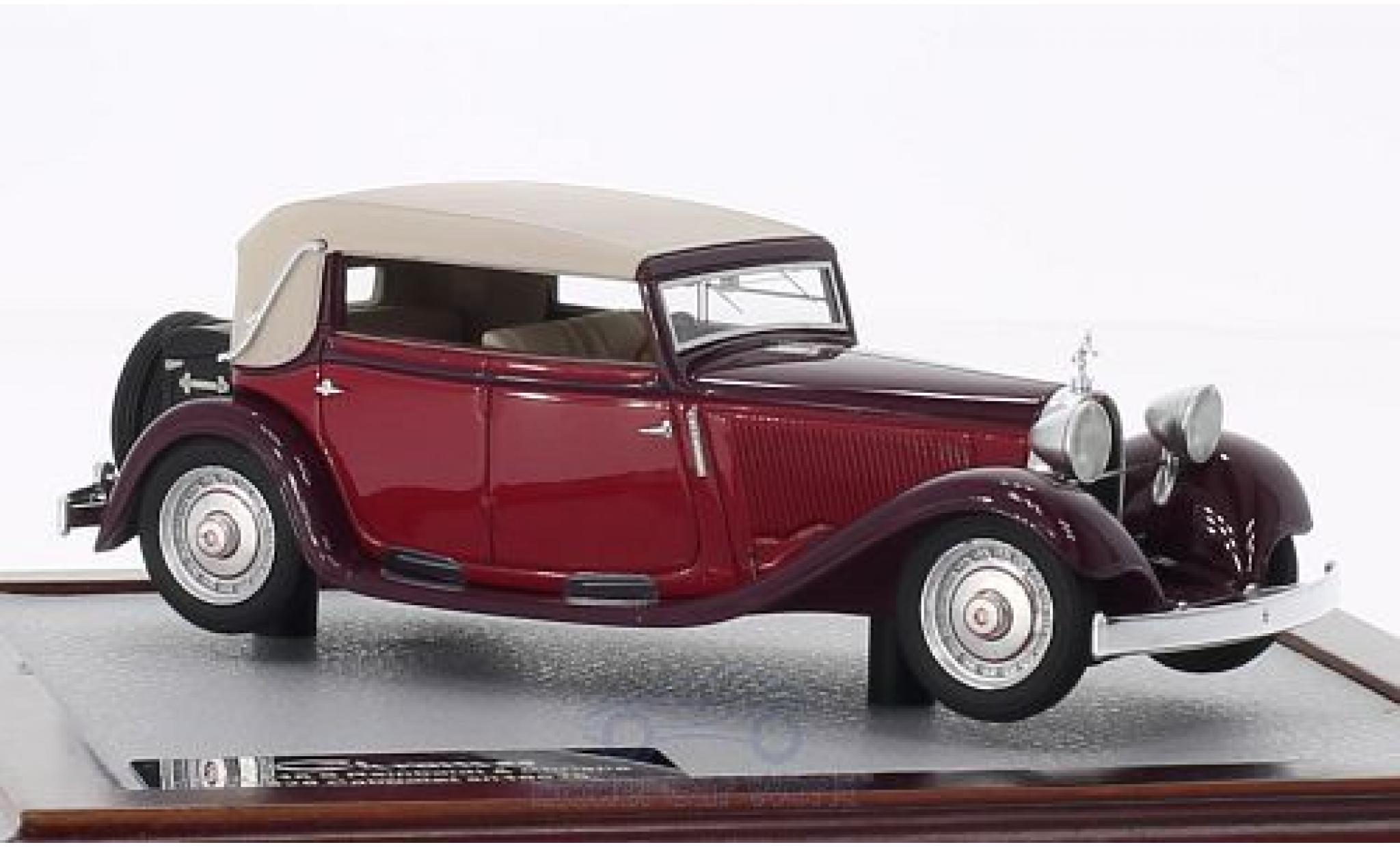 Bugatti 46 1/43 Chromes TS Reinboldt & Christie Carbriolet rosso/rosso 1929 sn525 modellino in miniatura