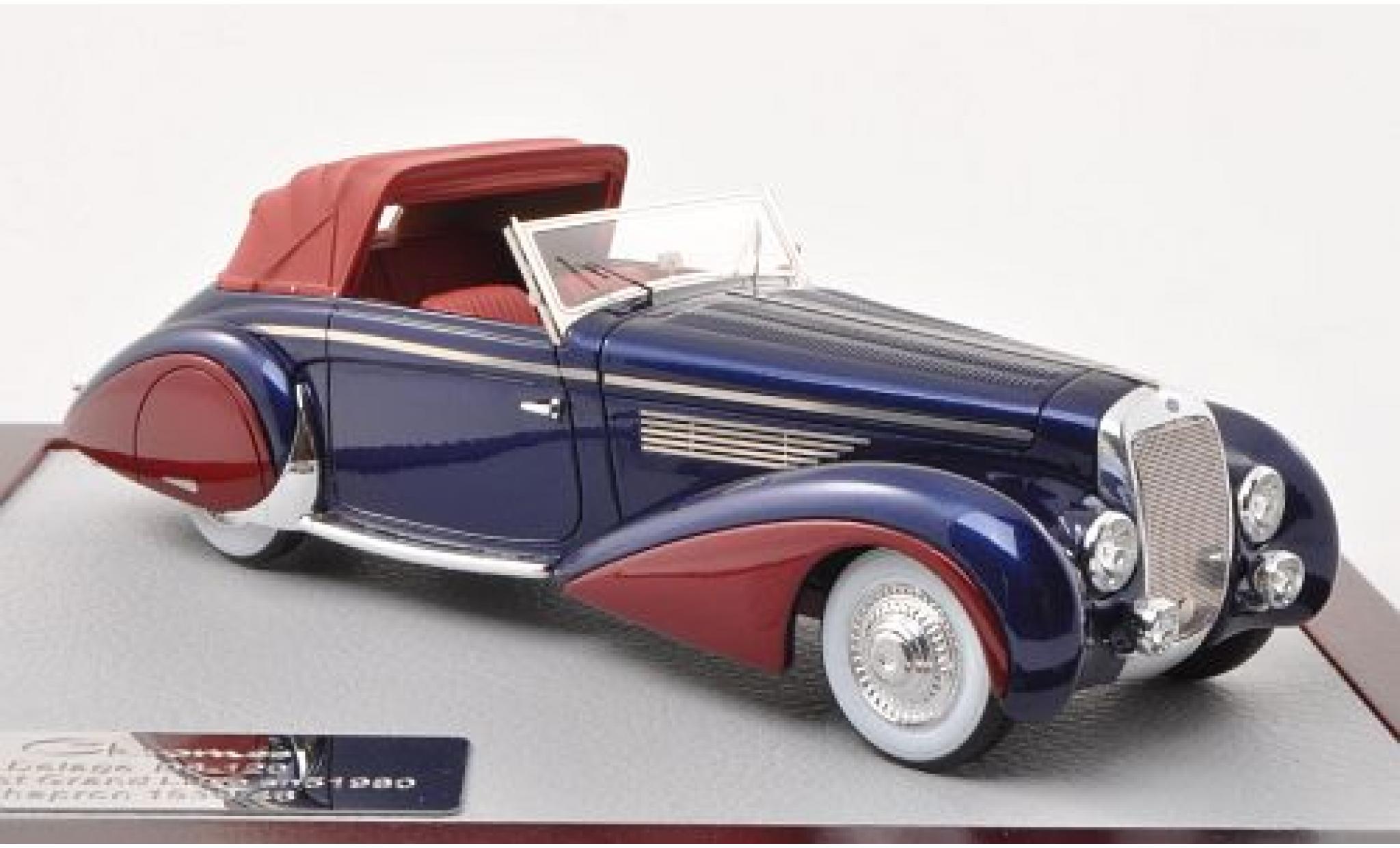 Delage D8-120 1/43 Chromes Cabriolet Grand Luxe Chapron metallico blu/metallico rosso 1946 modellino in miniatura