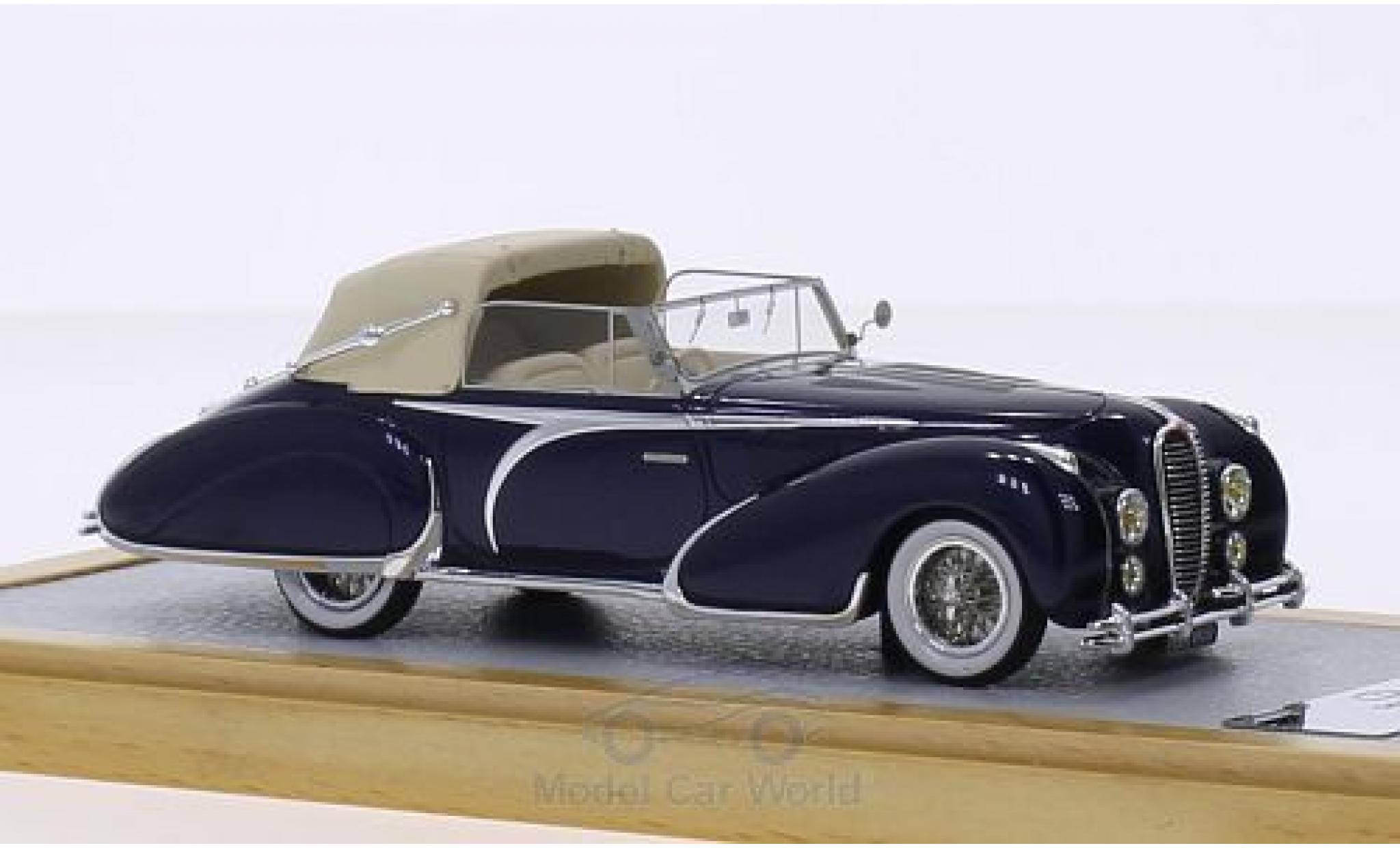 Delahaye 135 1/43 Chromes Cabriolet Figoni Falaschi blu RHD 1948 El Glaoui sn800954 Verdeck halb geschlossen modellino in miniatura