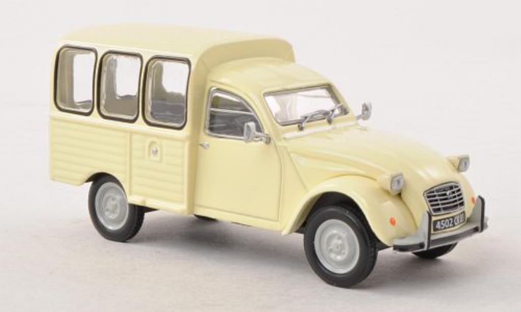 Citroen 2CV 1/43 Eligor AKS 400 beige modellino in miniatura