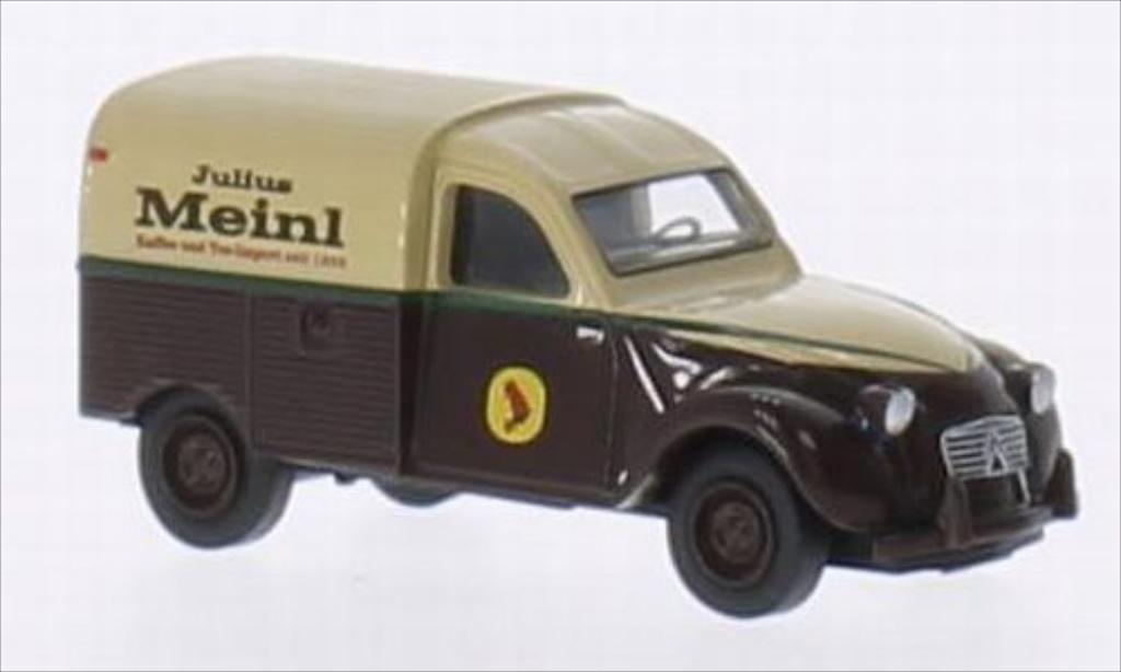 Citroen 2CV 1/87 Brekina AZU Julius Meinl modellino in miniatura