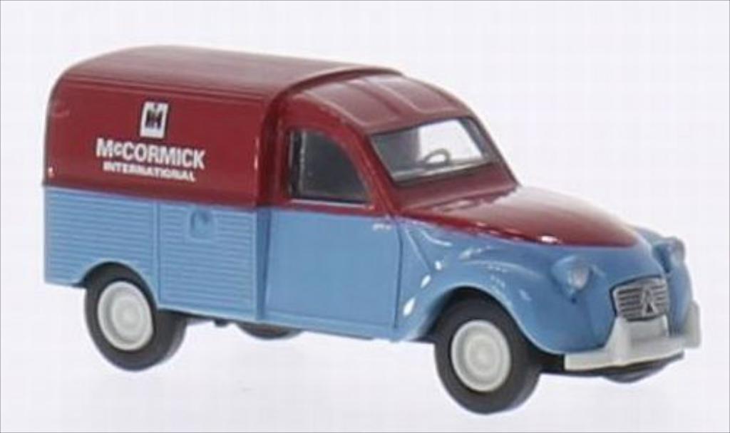 Citroen 2CV 1/87 Brekina AZU McCormick modellino in miniatura