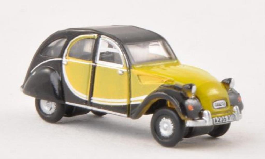 Citroen 2CV 1/148 Oxford Charleston giallo/nero 1950 modellino in miniatura