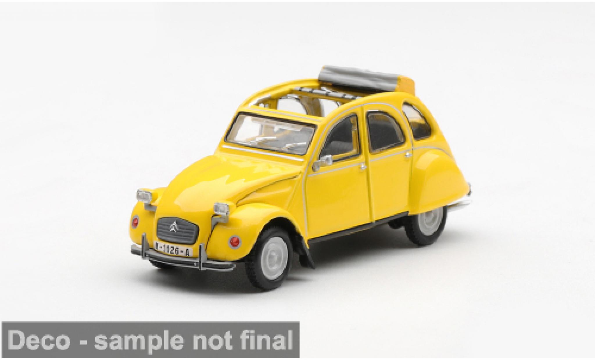 Citroen 2CV 1/64 Mini GT gelb 1981 James Bond 007 &ndash; For Your Eyes Only 1:64 modellini auto