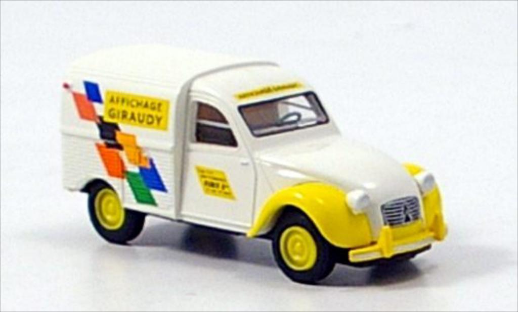 Citroen 2CV 1/87 Brekina Kasten Giraudy modellino in miniatura