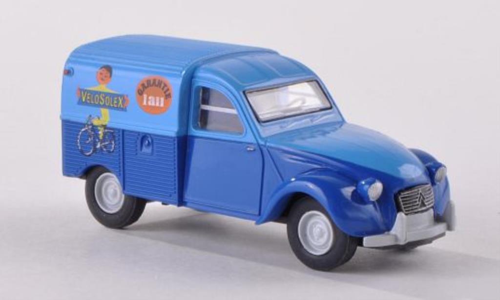 Citroen 2CV 1/87 Brekina Kastenente Velosolex (F) modellino in miniatura
