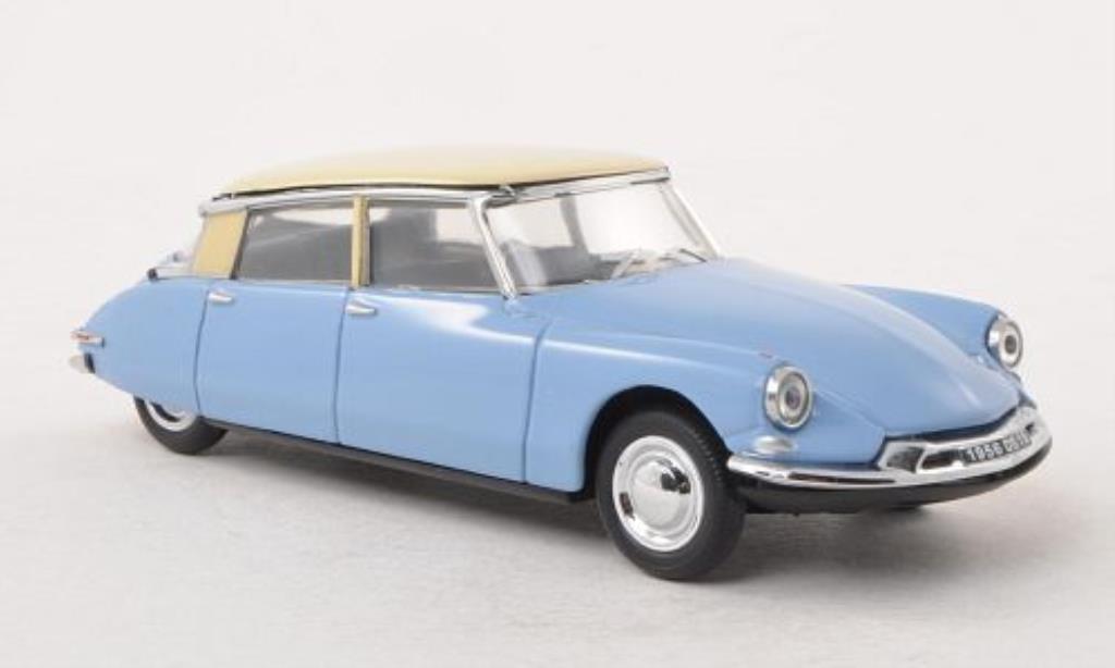 Citroen DS 19 1/43 Vitesse 19 blu/beige 1956 modellino in miniatura