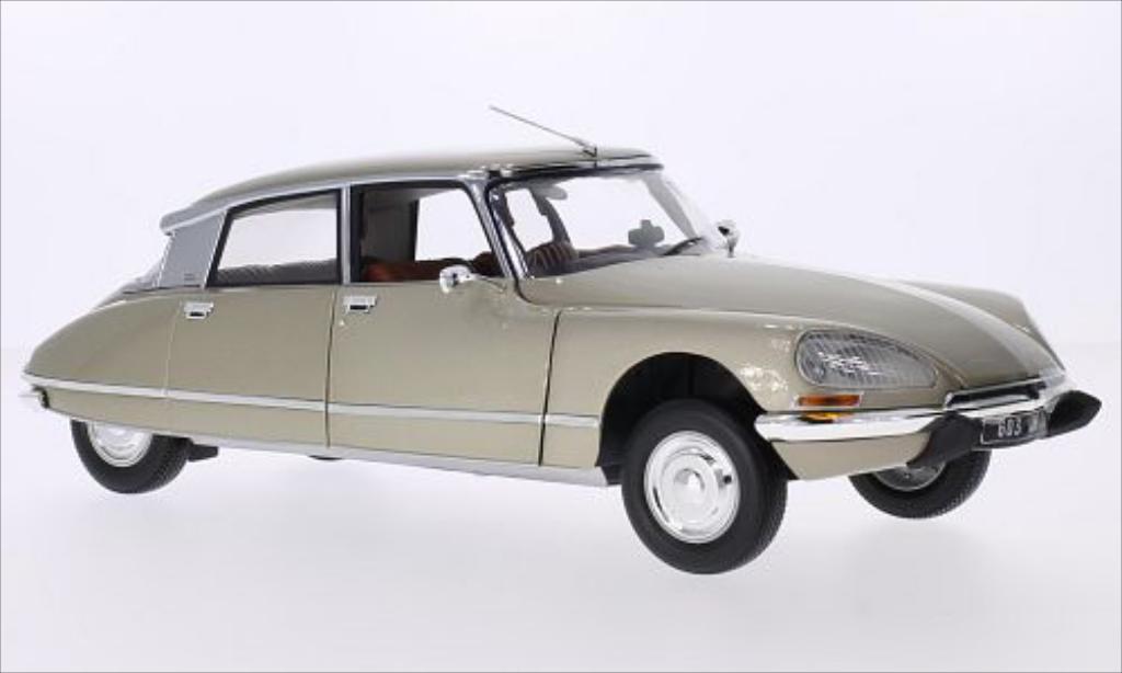 Citroen DS 23 1/18 Norev 23 Pallas metallico beige 1973 modellino in miniatura