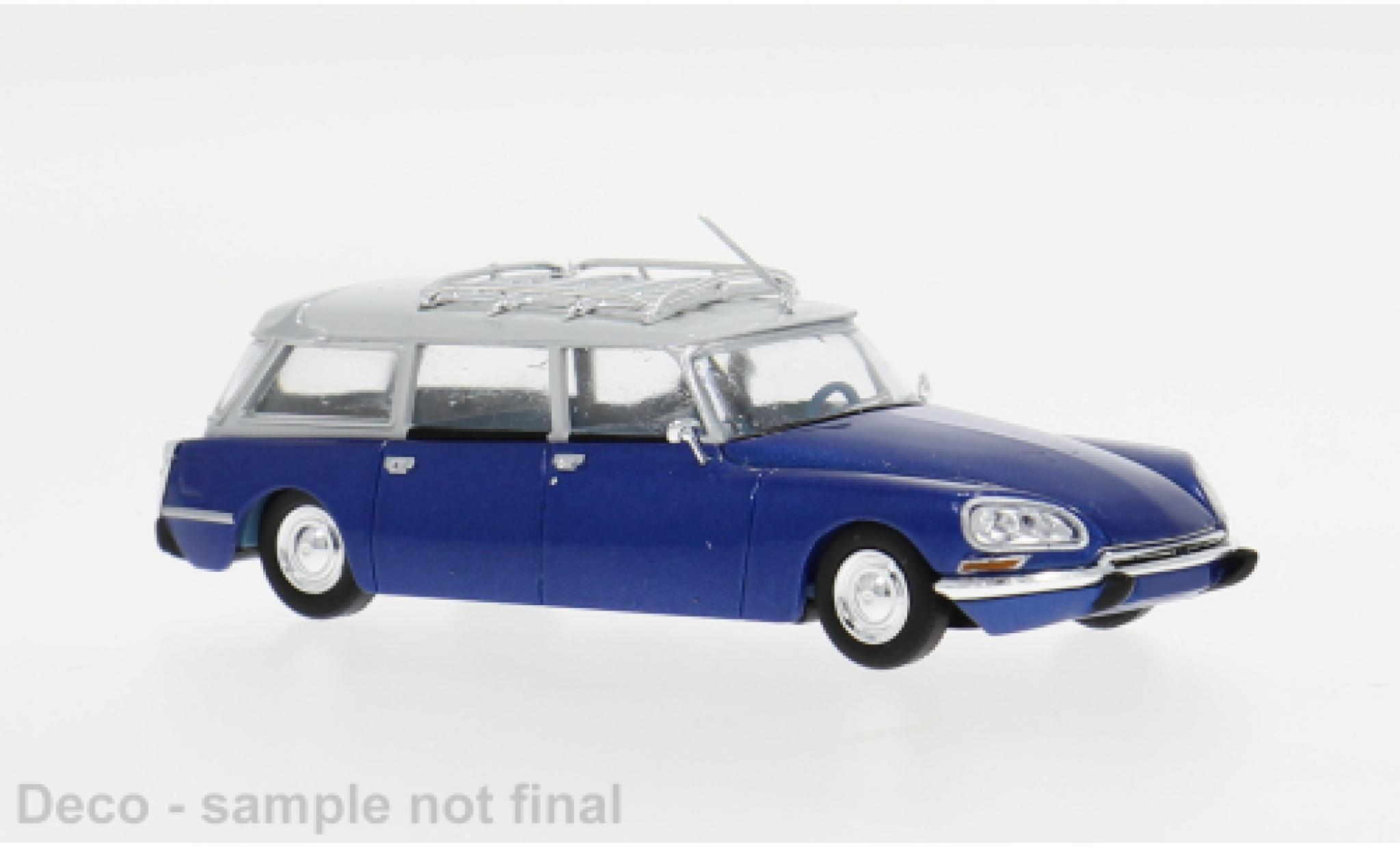 Citroen DS 1/87 Brekina Station wagon blu 1967 1:87 modellini auto