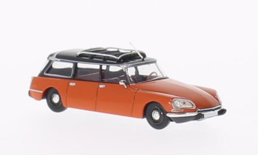 Citroen DS 1/87 Brekina Break orange/nero modellino in miniatura