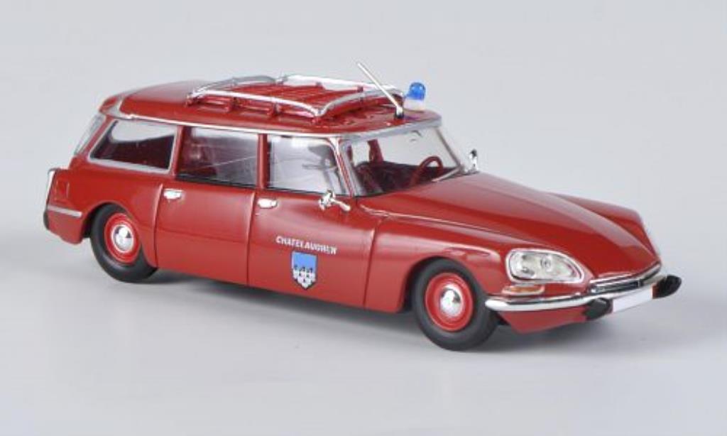 Citroen DS 1/87 Brekina Break Pompiers Chatelaudren (F) Feuerwehr modellino in miniatura
