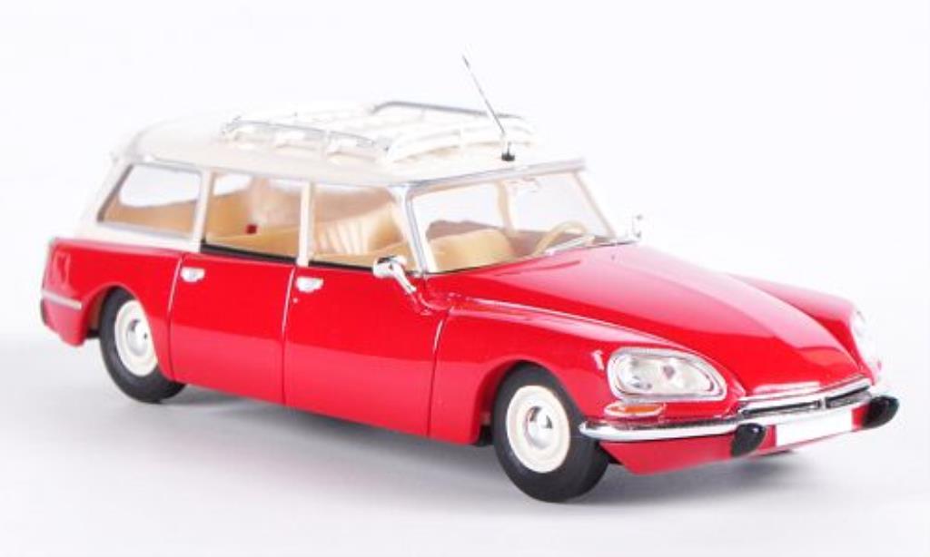 Citroen DS 1/87 Brekina Break rosso/bianco modellino in miniatura