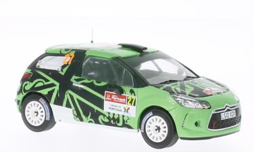 DS Automobiles DS3 R3 1/43 IXO R3 No.27 Rally Portugal 2011 /S.McPhee modellino in miniatura