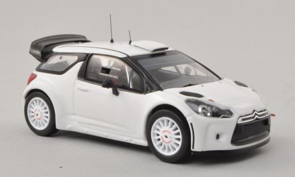 DS Automobiles DS3 1/43 IXO WRC matt-bianco 2009 modellino in miniatura
