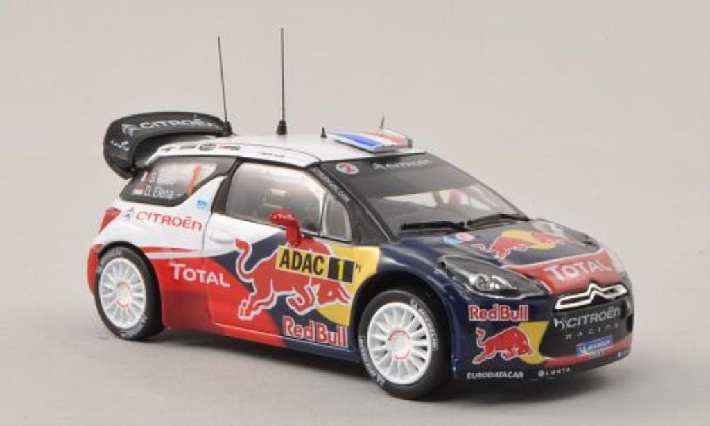 DS Automobiles DS3 1/43 Norev WRC No.1 Red Bull / Total Rally Deutschland 2012 /D.Elena modellino in miniatura