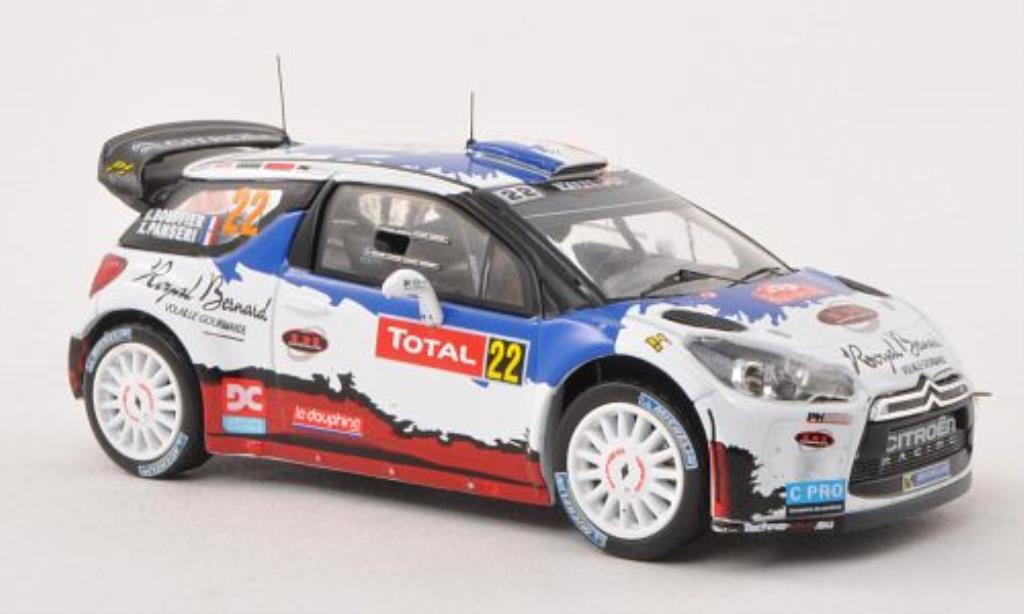 DS Automobiles DS3 1/43 IXO WRC No.22 Rally Monte Carlo 2013 /X.Panseri modellino in miniatura