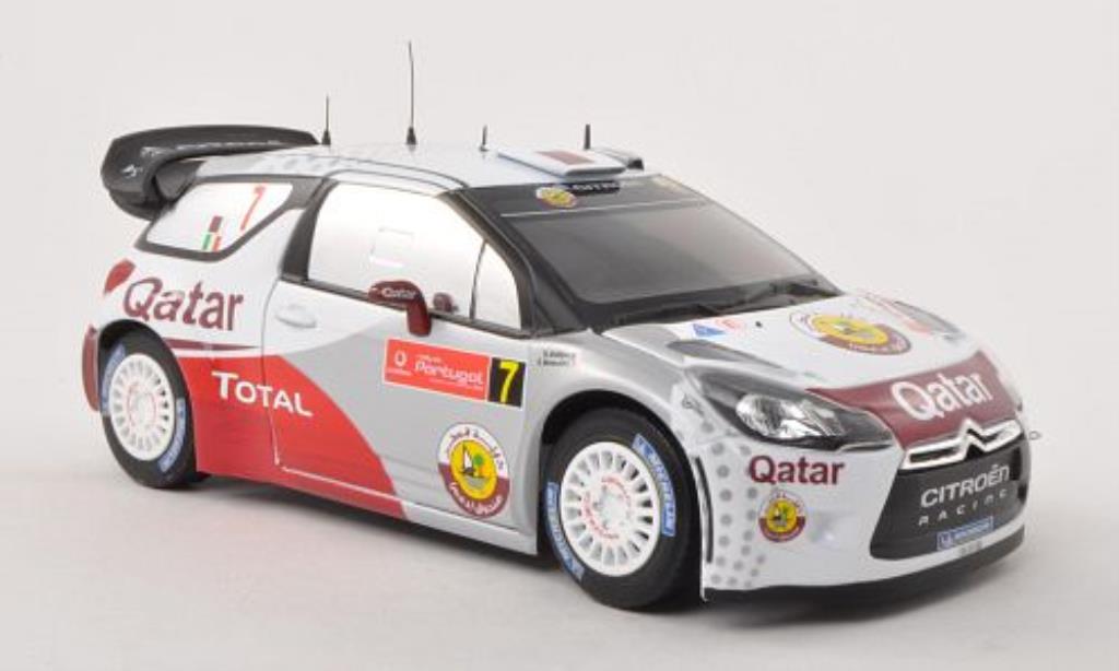 DS Automobiles DS3 1/18 Norev WRC No.7 Qatar Rally Portugal 2012 modellino in miniatura
