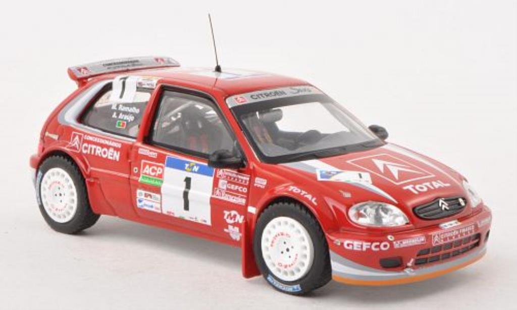 Citroen Saxo 1/43 IXO S1600 No.1 Rally Portugal 2004 /M.Ramalho modellino in miniatura