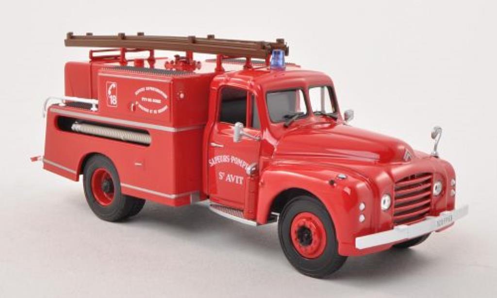 Citroen T46 1/43 Norev Pompe Guinard Sapeurs Pompiers St. Avit Feuerwehr (F) 1962 modellino in miniatura