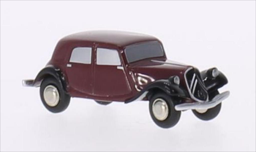 Citroen Traction 1/90 Schuco 11B rosso/nero modellino in miniatura