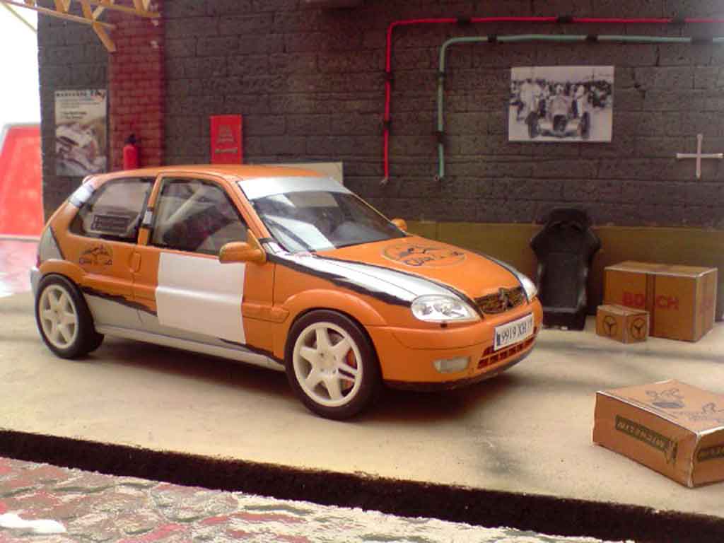 Citroen Saxo 1/18 Ottomobile vts groupe a rallye tuning modellino in miniatura