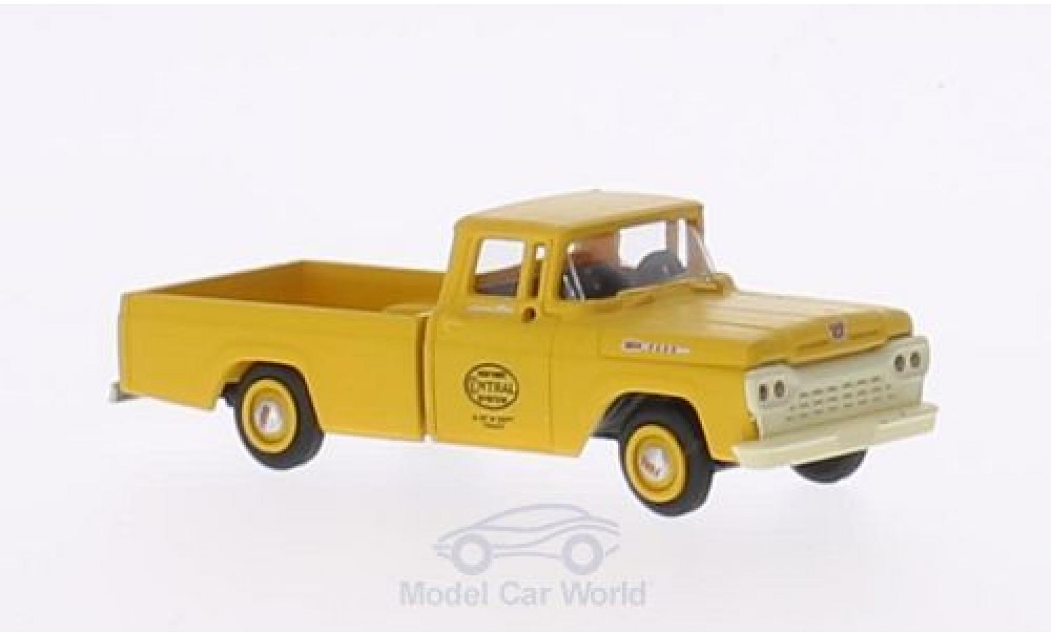 Ford F-1 1/87 Classic Metal Works 00 New York Central System 1960 mit Hy-Line-Gleisaufsatzrädern modellino in miniatura