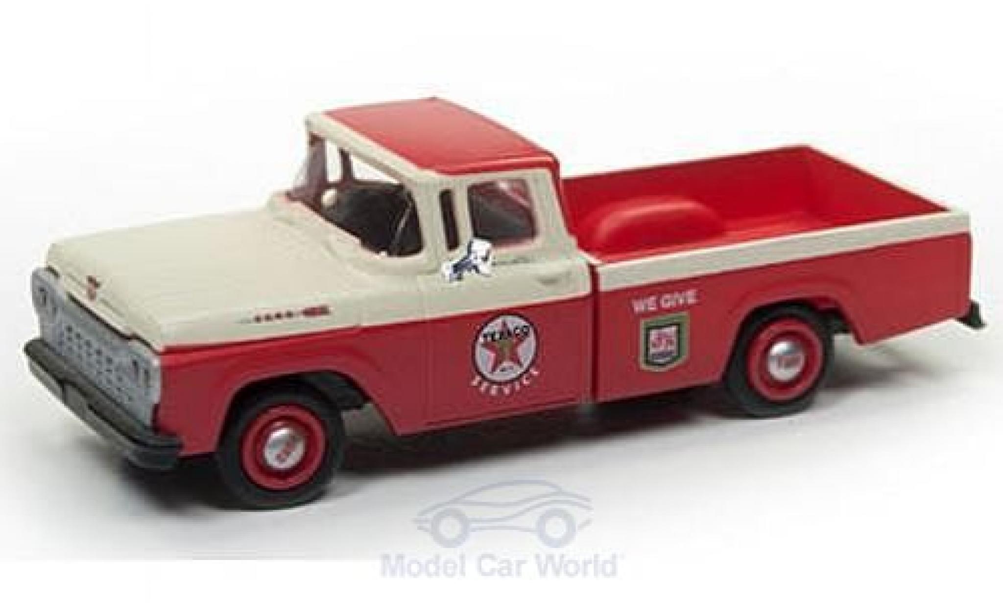 Ford F-1 1/87 Classic Metal Works 00 Pick Up rosso/beige Texaco Service 1960 modellino in miniatura