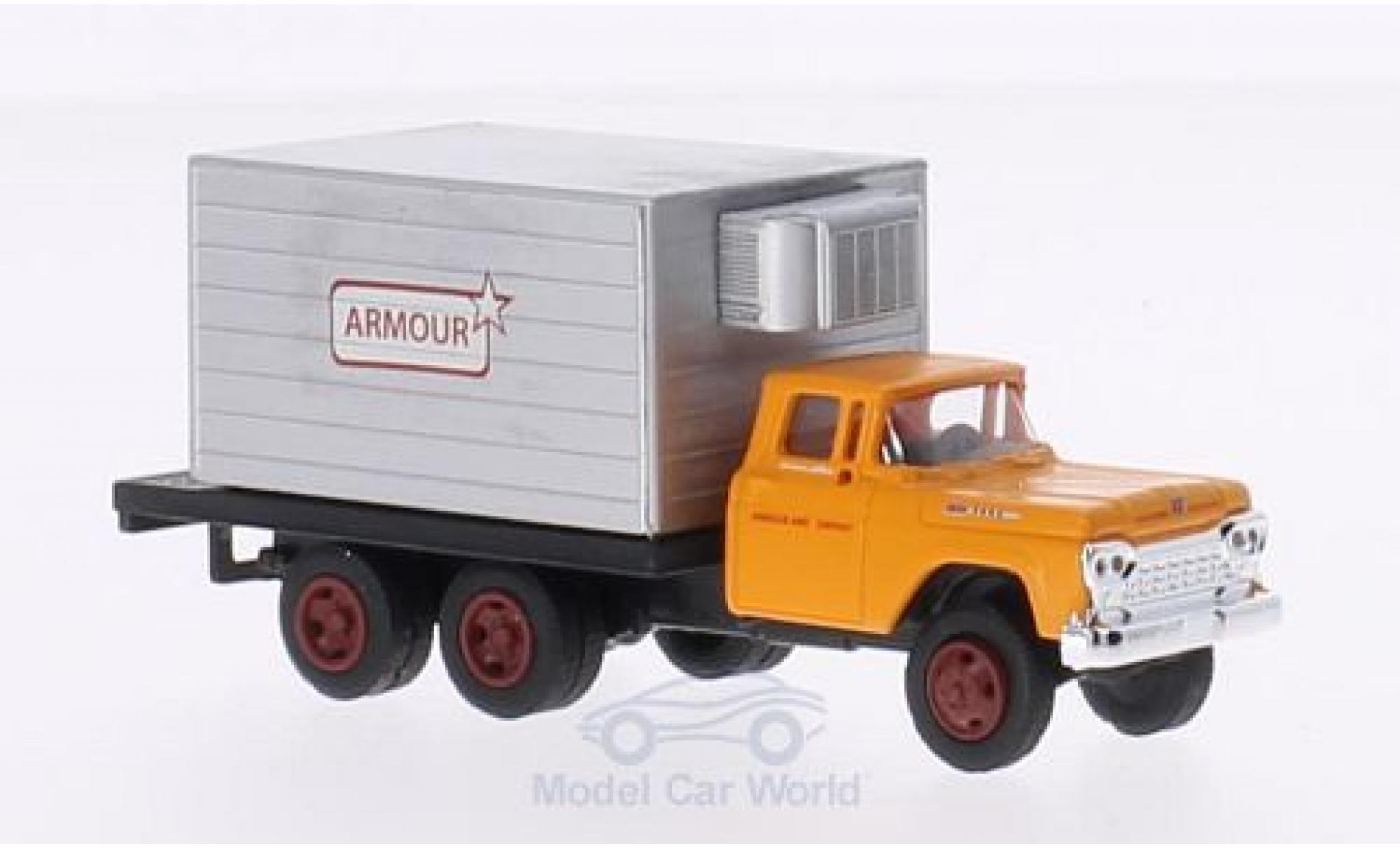Ford F-500 1/87 Classic Metal Works Box Truck Armour Foods 1960 modellino in miniatura