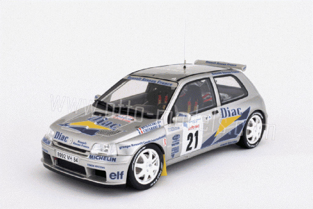 Renault Clio Maxi 1/18 Ottomobile Maxi tour de corse 1995 modellino in miniatura