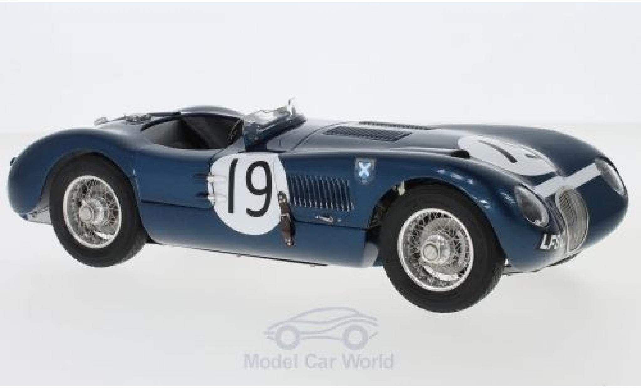 Jaguar C-Type 1/18 CMC RHD No.19 Ecurie Ecosse Goodwood Members Meeting 1954 J.Stewart modellino in miniatura