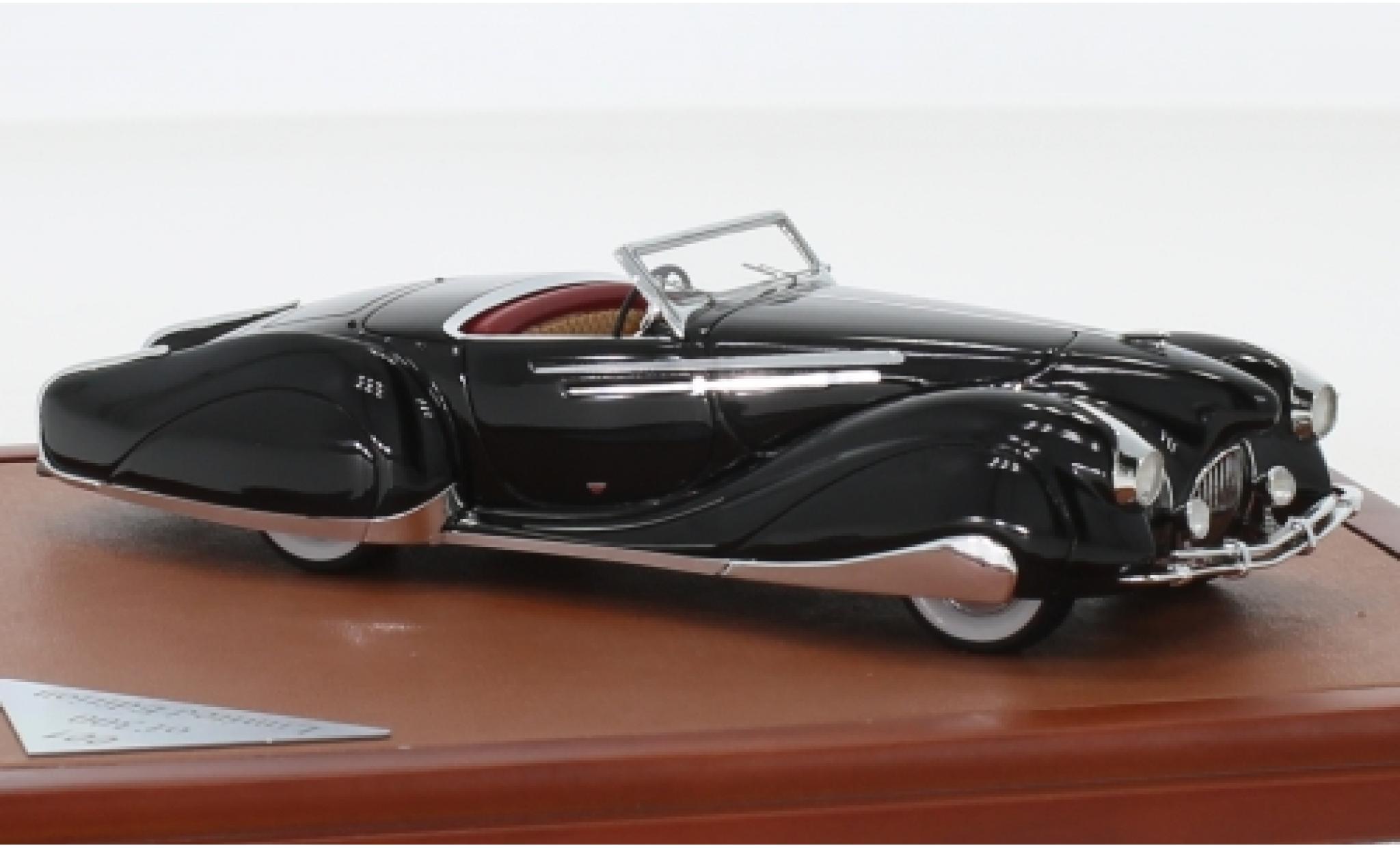Delahaye 135 1/43 CMF M Figoni & Falaschi nero RHD Narval 1947 modellino in miniatura