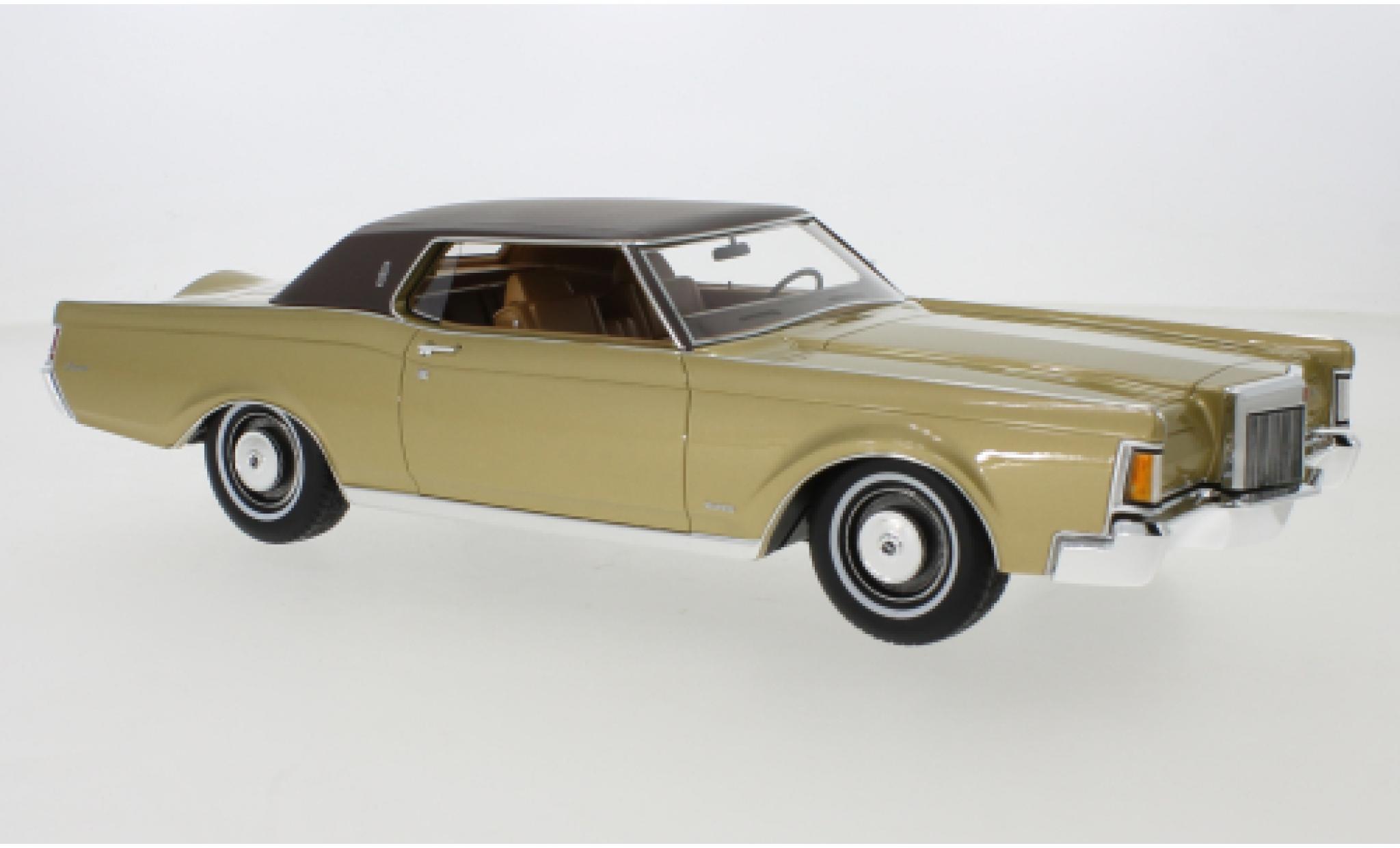 Lincoln Continental 1/18 CMF Mark III gold 1970 modellino in miniatura