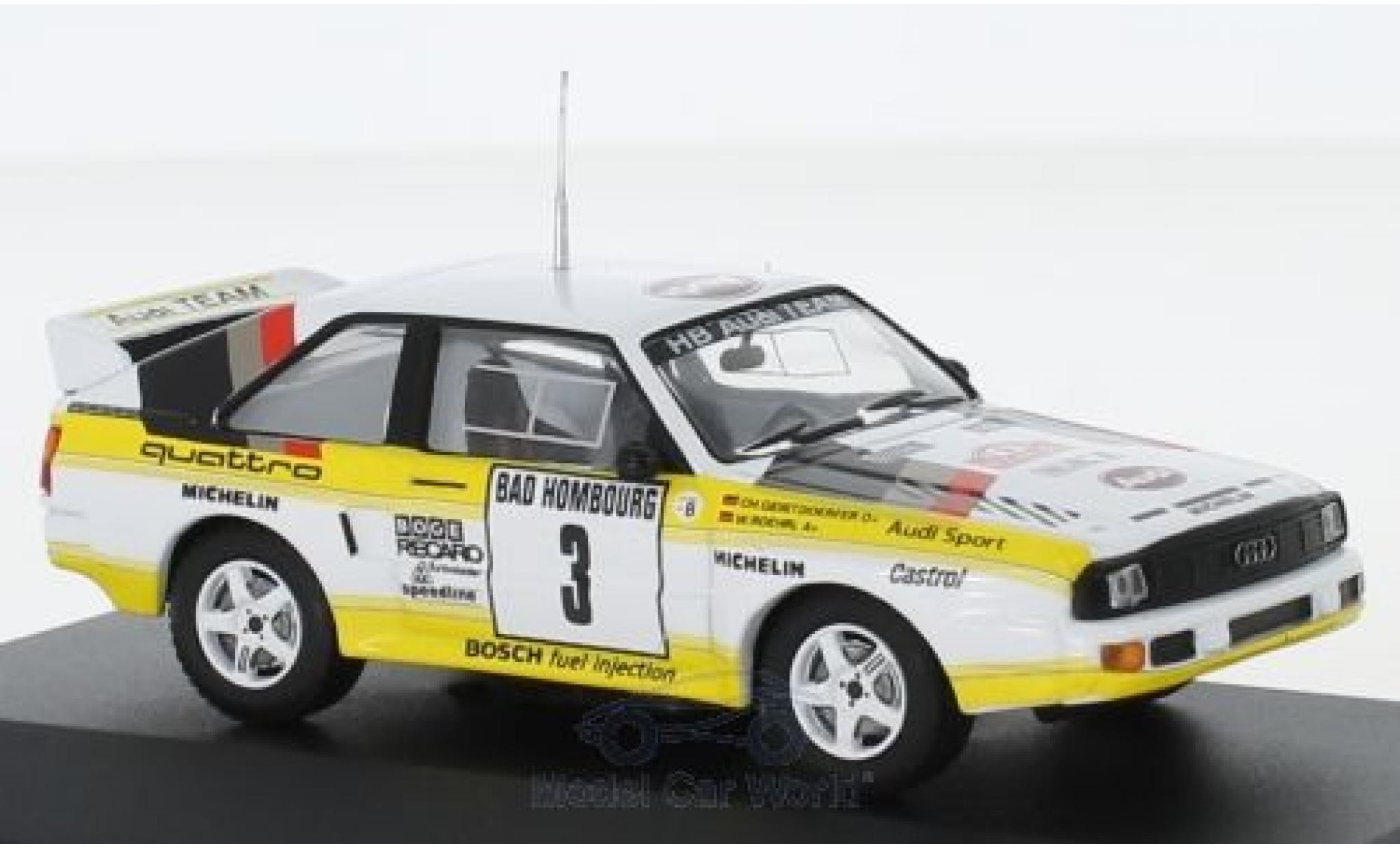 Audi Sport Quattro 1/43 CMR Sport quattro No.3 HB Team HB Rallye WM Rallye Monte Carlo 1985 mit Decals W.Röhrl/C.Geistdörfer modellino in miniatura