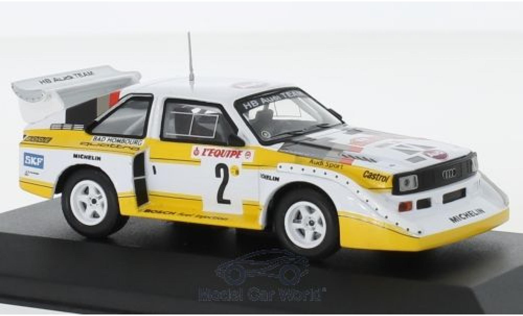 Audi Sport Quattro 1/43 CMR Sport quattro S1 No.2 HB Team HB Rallye WM Rallye Monte Carlo 1986 mit Decals W.Röhrl/C.Geistdörfer modellino in miniatura