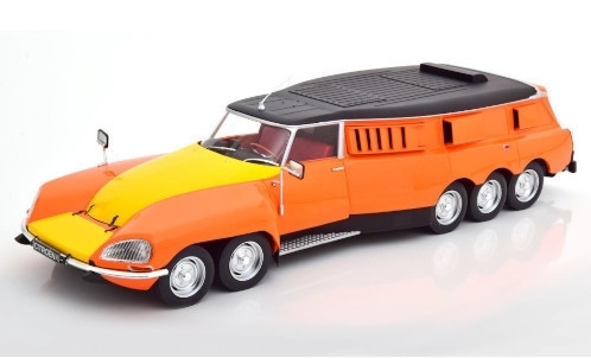 Citroen DS 1/18 CMR PLR Break Mille Pattes orange/matt-nero Michelin 1972 v�hicule de test modellino in miniatura