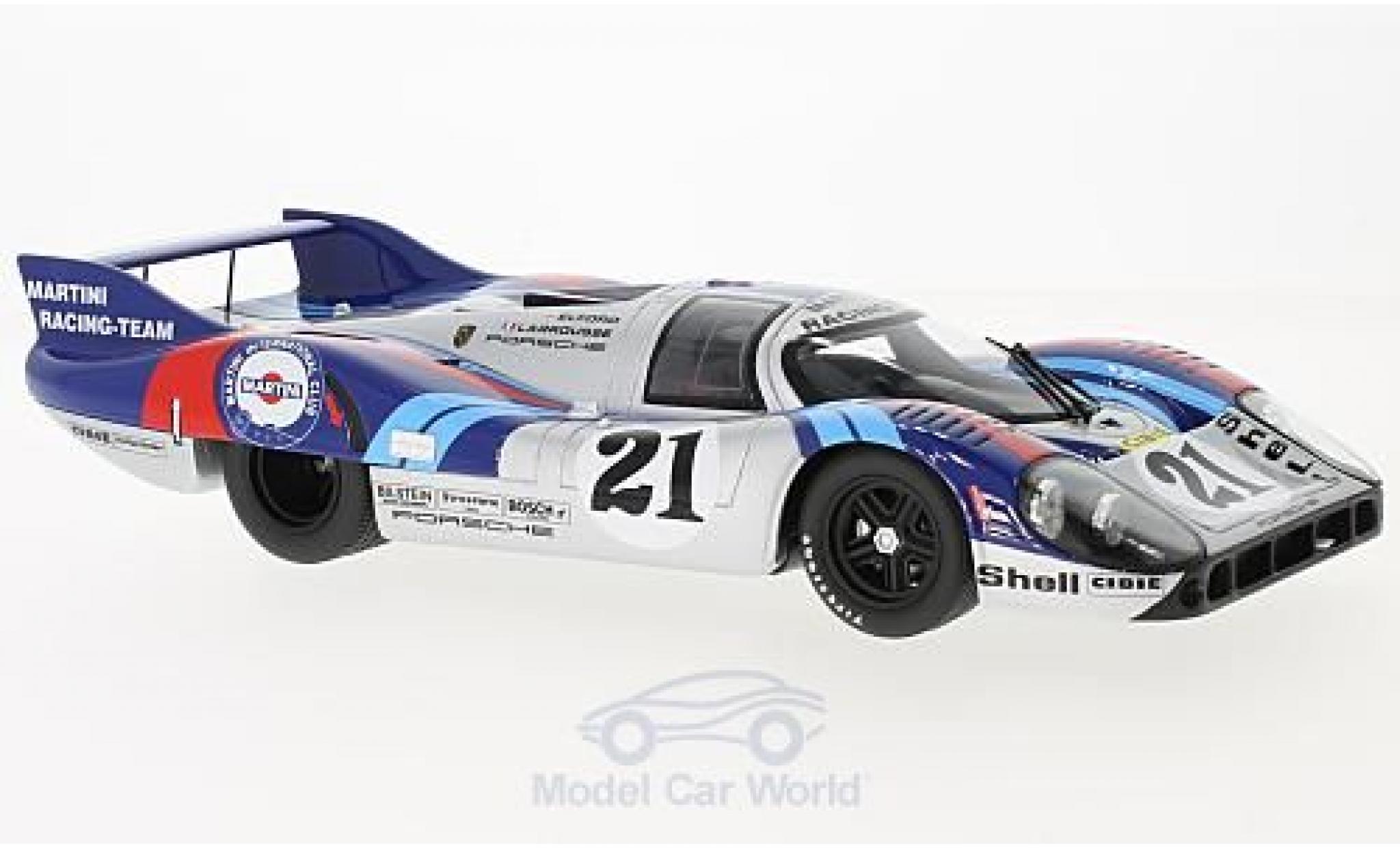 Porsche 917 1971 1/18 CMR LH No.21 Martini Racing Team 24h Le Mans 1971 G.Larrousse/V.Elford modellino in miniatura