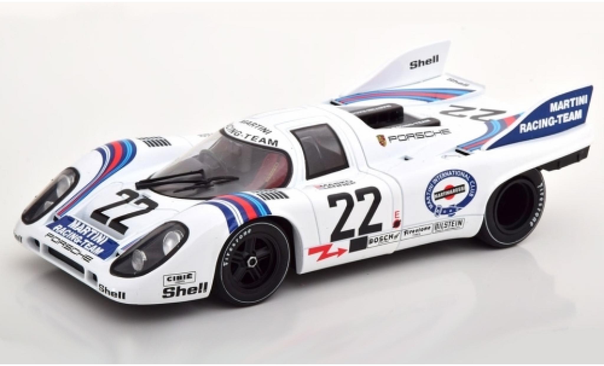 Porsche 917 1971 1/18 CMR K No.22 Martini 24h Le Mans 1971 H.Marko/G.van Lennep modellino in miniatura