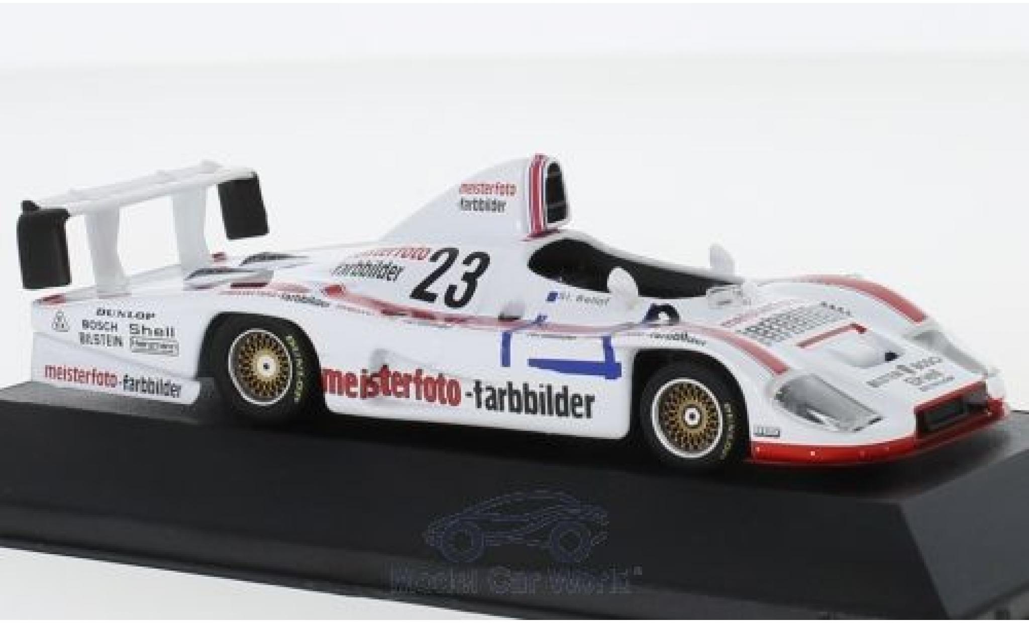 Porsche 936 1982 1/43 CMR No.23 Kremer Racing Meisterfoto Farbbilder DRM Hockenheim 1982 mit Decals S.Bellof modellino in miniatura