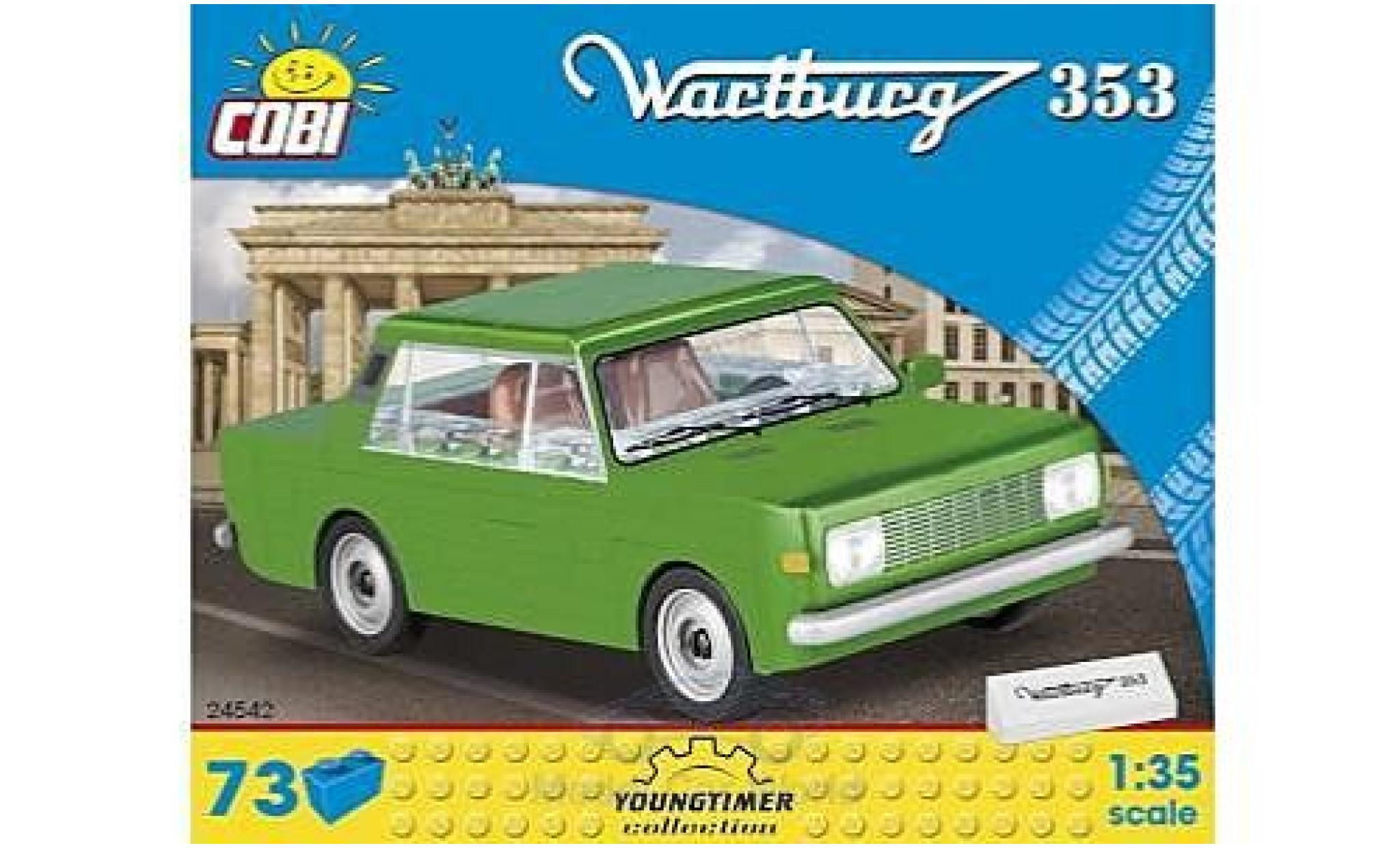 Wartburg 353 1/35 Cobi verde Bausteine Anzahl der Blöcke: 73 modellino in miniatura