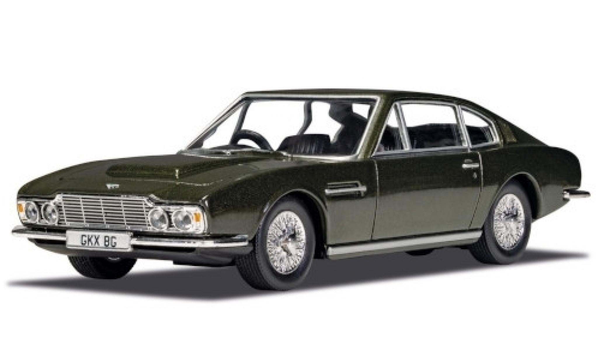 Aston Martin DBS 1/36 Corgi metallico verde RHD James Bond 007 On Her Majestys Secret Service modellino in miniatura