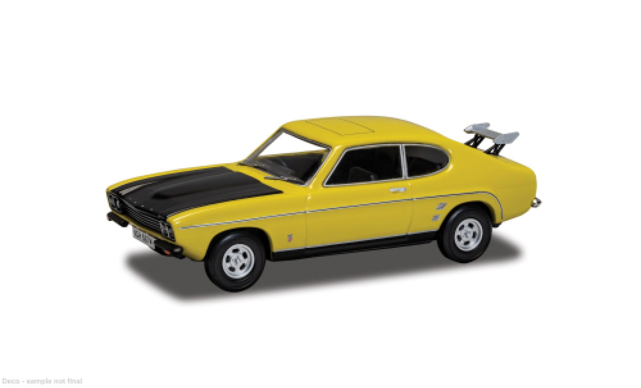 Ford Capri Corgi MK I 3.0 GXL gelb/schwarz 1:43 modellino in miniatura