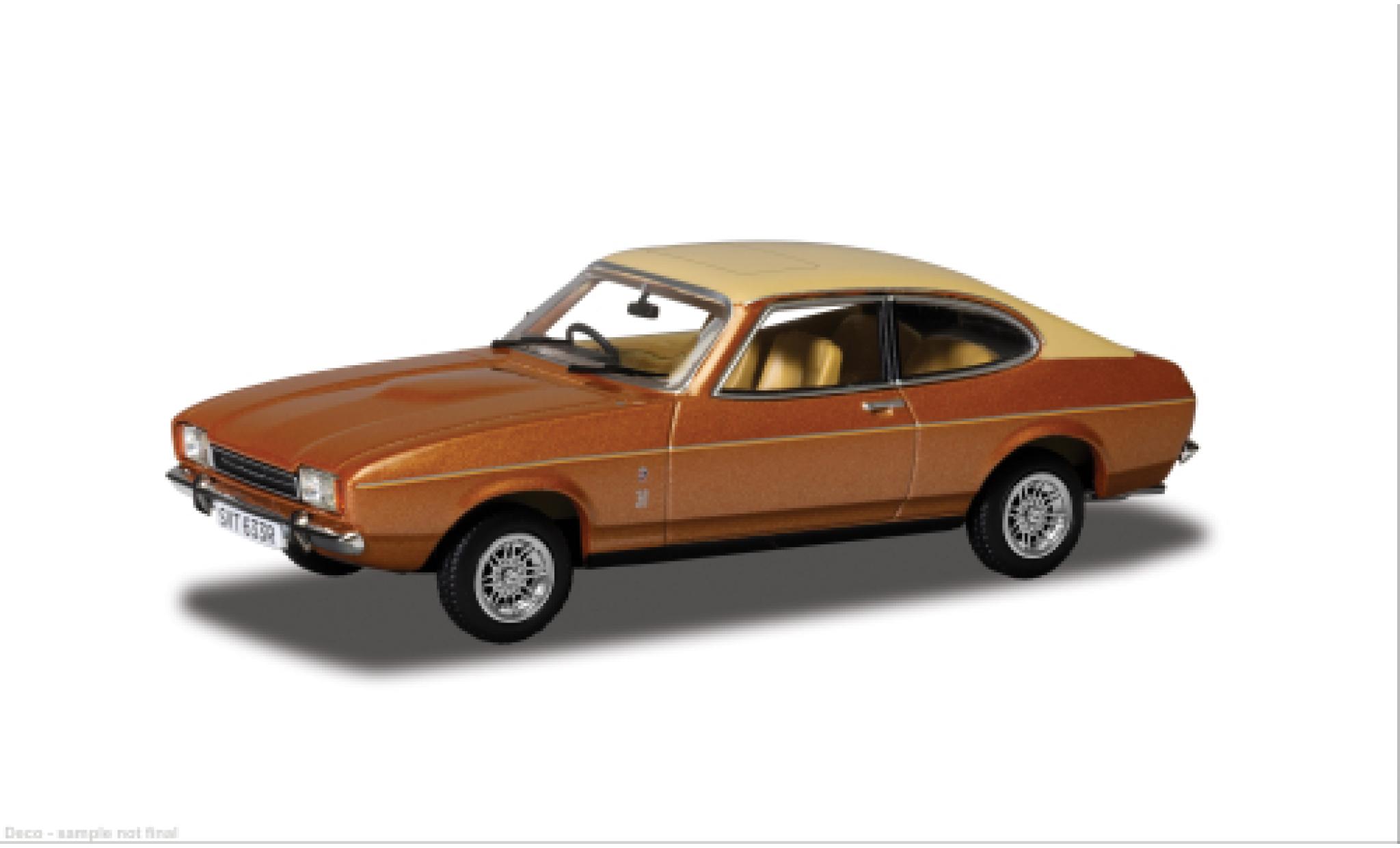 Ford Capri Corgi MK II 3.0 Ghia Automatic bronze/beige 1:43 modellino in miniatura