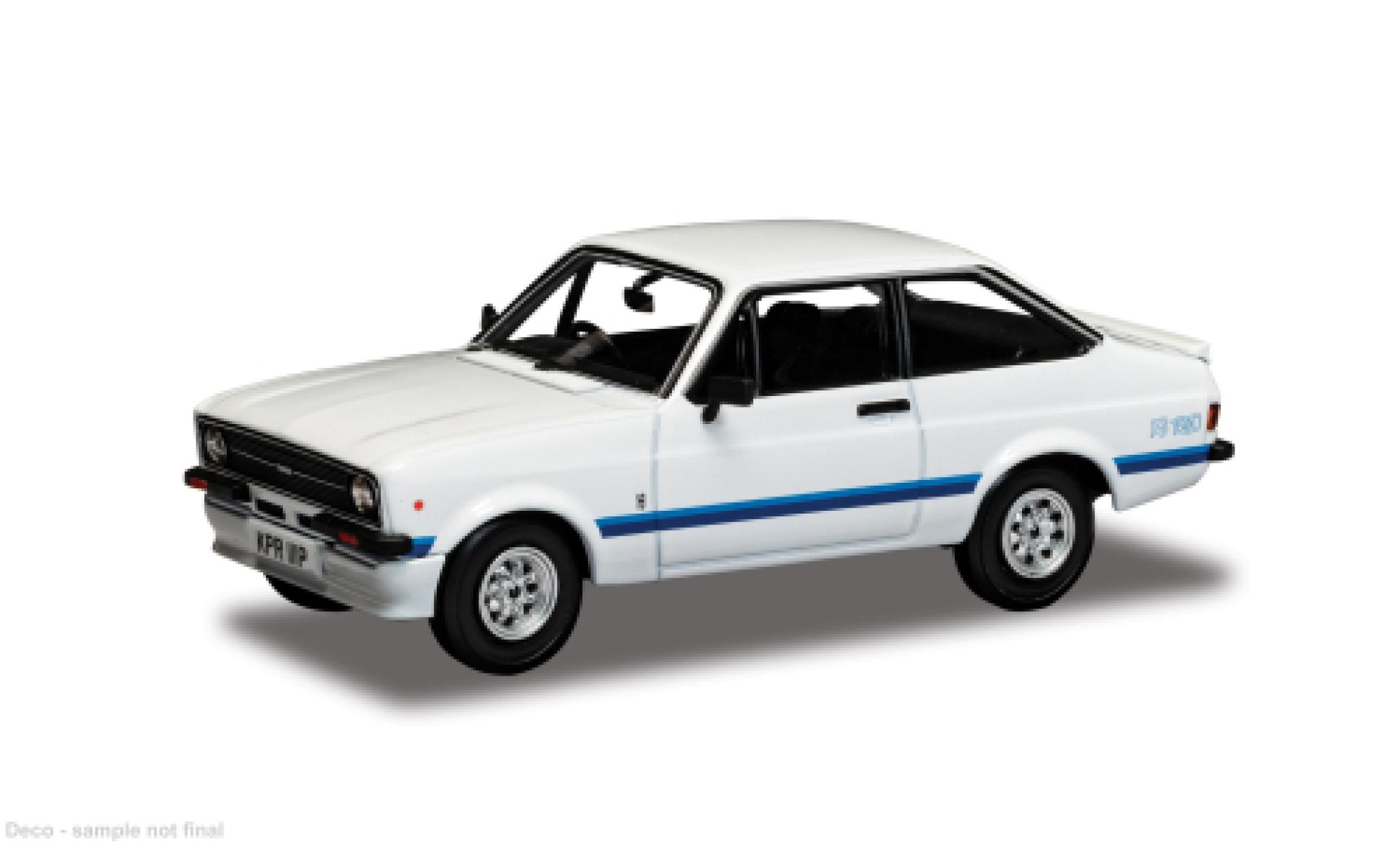 Ford Escort Corgi MK II RS 1800 weiss/blau 1:43 modellino in miniatura