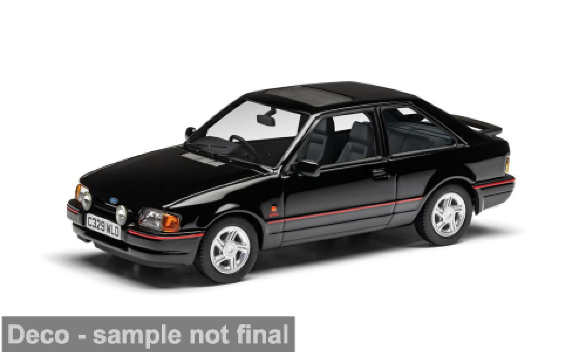 Ford Escort 1/43 Corgi Mk IV XR3i schwarz/rot 1986 1:43 modellino in miniatura