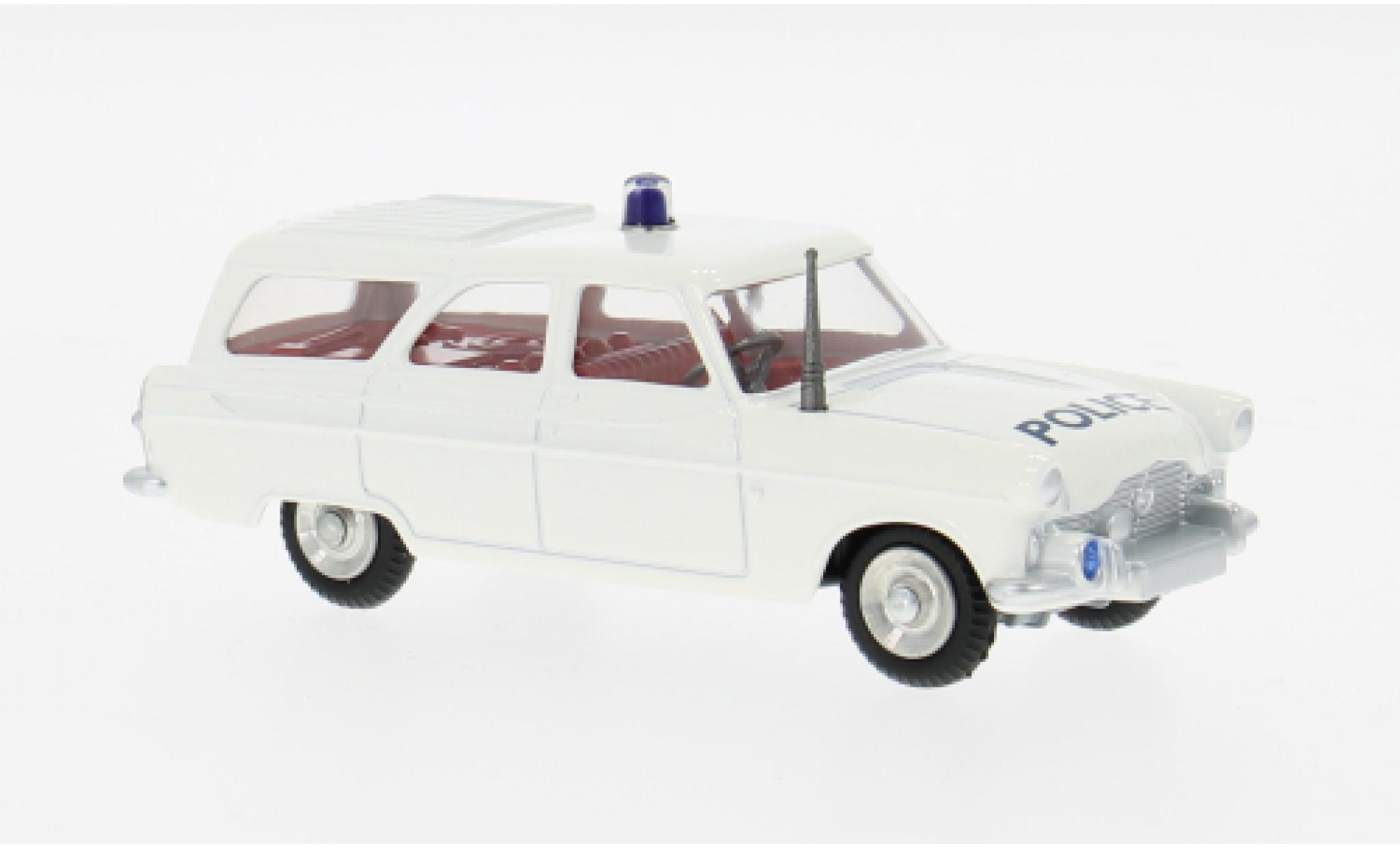 Ford Zephyr 1/48 Corgi Motorway Patrol weiss 1960 1:48 modellino in miniatura