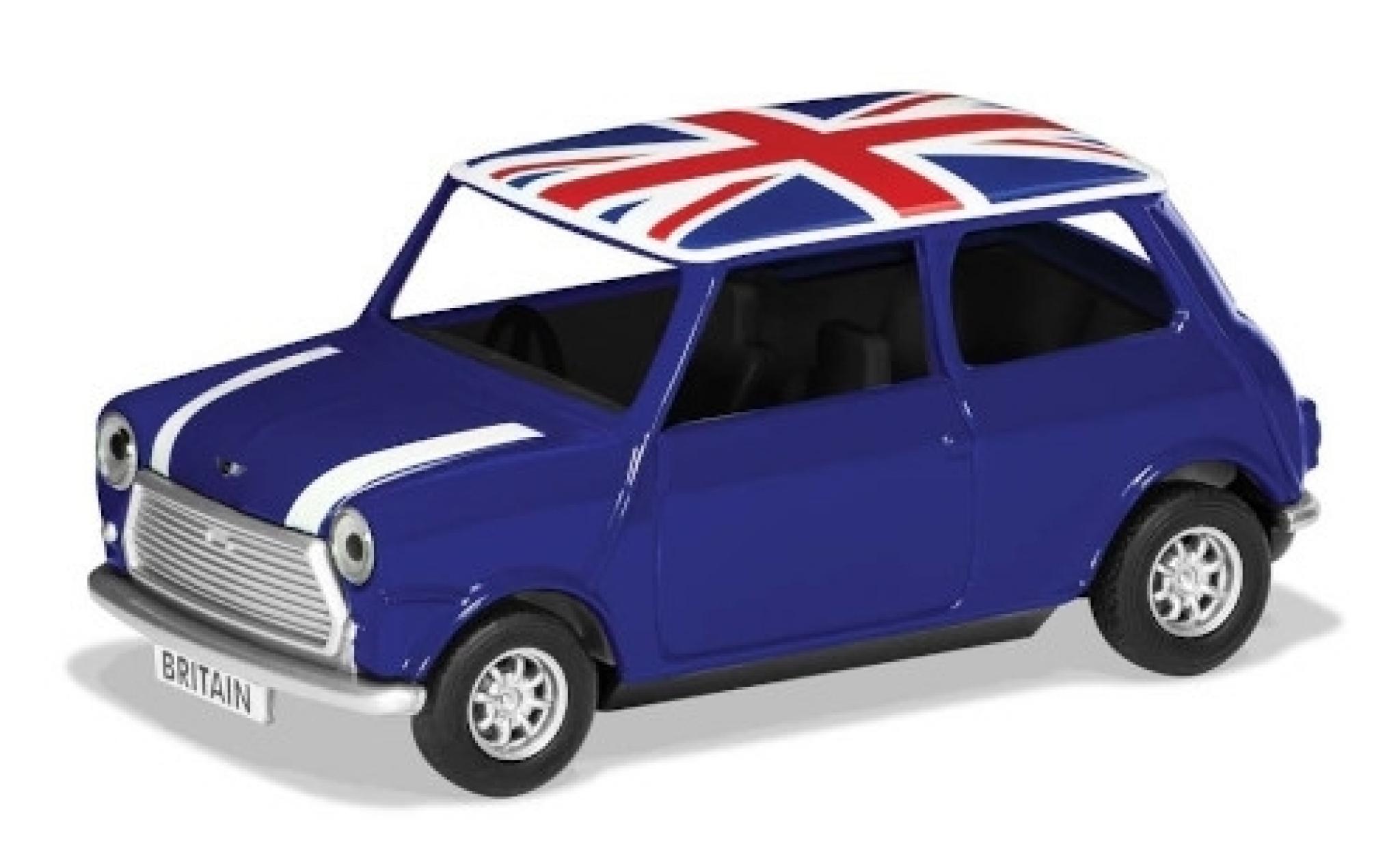 Mini Cooper 1/36 Corgi blu/bianco RHD Union Jack Best of Britannique modellino in miniatura